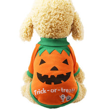 Load image into Gallery viewer, Halloween Cartoon Pumpkin Witch Print Pet Vest Cat Small Dog Costume