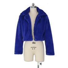 Load image into Gallery viewer, Autumn and Winter Women's Faux Fur Coat Long-sleeved Short Coat 6 Color Casual Plain Warm Plush Coat
