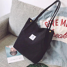 Load image into Gallery viewer, Women Canvas Corduroy Tote Bags Handbag Ladies Travel Messenger Shoulder Bag