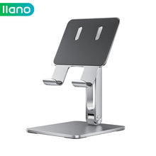 Load image into Gallery viewer, llano iPad Stand Phone Aluminum Alloy Holder 180° rotation Desktop Adjustable Stable Bracket for 6-16 inch