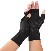 Load image into Gallery viewer, Indoor Sports Copper Fiber Health Care Half Finger Gloves Rehabilitation Training Pressure Gloves