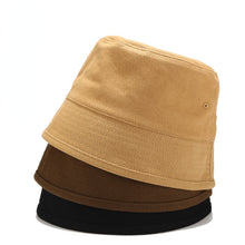 Load image into Gallery viewer, Solid Color Retro Bucket Hat Bucket Hat Men and Women Street Trendy Pure Cotton Bucket Hat