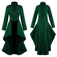 Load image into Gallery viewer, Aominuo Perfect DLWomen Gothic Steampunk Button Lace Corset Halloween Costume Coat Tailcoat Jacket