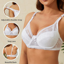 Load image into Gallery viewer, Queenral Lace Bra Plus Size Bra Women Underwear Bralette Crop Top Sexy Female Bra Large BH Tube Top Female Push Up Brassiere Laced Bra