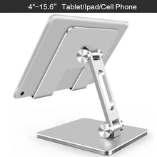 Load image into Gallery viewer, Metal Phone Stand Tablet Stand Adjustable Tabletop Tablet Stand Universal Table Phone Stand