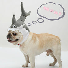 Load image into Gallery viewer, Shark Design Dog Cat Puppy Hat Halloween Cosplay Cap Mane Pet Costume Fashion Pet Hats Warm and Cute