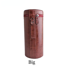 Load image into Gallery viewer, Lens Bag Retro Hard PU Leather Lens Case for Canon Nikon Sony Pentax Fujifilm Tamron Sigma Pouch Protector Universal