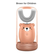 Load image into Gallery viewer, Children's Electric Toothbrush Cartoon Blu-ray Whitening Teeth Brush Rechargeable Waterproof Sound