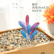 Load image into Gallery viewer, Blue Series Artificial Succulent Pant Flower Head Creative DIY Accessories Flower Arrangement Artificial Flower Plant Wall Supplies Green Plant