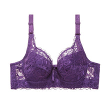 Load image into Gallery viewer, Plus Size Bras For Women Full Coverage Sexy Lace Push Up Breasted Bra Adjustable Full Cup Large Size Bra Big Cup