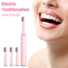 Load image into Gallery viewer, Electric Toothbrushes For Adults With 4 Brush Heads 5 Modes Rechargeable Powerful Whitening Toothbr