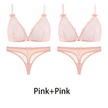 Load image into Gallery viewer, Varsbaby Sexy Transparent Underwear Bra Set 2Pcs