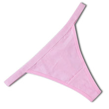 Load image into Gallery viewer, 1 PCS Thin Belt Thong Low Waist Sexy Panties Bikini Cotton Solid Color Women Underwear