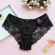 Load image into Gallery viewer, Women Briefs Sexy Full Lace Panties Hollow Out Low-waist Female Shorts Soft Solid Color Breathable Underwear Fast Ship