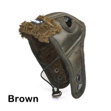 Load image into Gallery viewer, Warm Cosplay Dog Protection Hats Pet Aviator Cap Costume Windproof Autumn Winter Funny