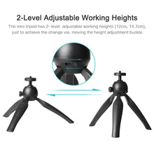 Load image into Gallery viewer, Mini Tabletop Tripod 2Level Adjustable Working Heights 14
