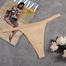 Load image into Gallery viewer, 1 PCS Thin Belt Thong Low Waist Sexy Panties Bikini Cotton Solid Color Women Underwear