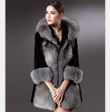 Load image into Gallery viewer, Fur Coat Fur Female Autumn And Winter Women's Faux Fur Silver Fox Coat Fur Coat