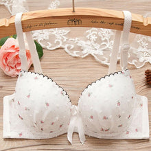 Load image into Gallery viewer, Bras for Women Brassiere Push Up Bra Seamless Bralette Padded Wrapped Bow Knot Sling Breathable Lingerie