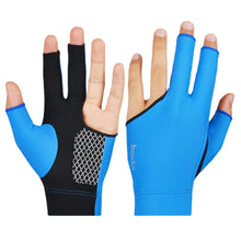 Load image into Gallery viewer, Gloves Silicone Non-Slip Billiard Gloves Open Finger Breathable Three Finger Gloves Elastic Lycra
