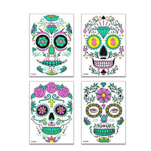 Load image into Gallery viewer, halloween temporary tattoos Luminous Skeleton Stickers Child Kid Makeup Fake Tattoos Glow Paste on Face Children Body Decoration