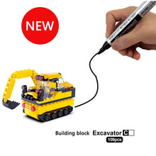 Load image into Gallery viewer, magical track toys inductive tank car model car robot penguin following by line you draw intelligence development kid's toy