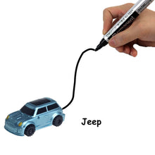 Load image into Gallery viewer, magical track toys inductive tank car model car robot penguin following by line you draw intelligence development kid's toy
