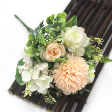 Load image into Gallery viewer, Pink silk hydrangeas artificial flowers wedding flowers for bride hand silk blooming peony fake flowers white home decoration