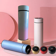 Load image into Gallery viewer, smart digital water bottle keeps cold and heat thermal bottle Stainless Steel Thermos for baby children kids terms