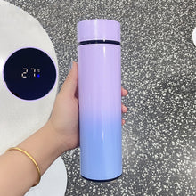 Load image into Gallery viewer, smart digital water bottle keeps cold and heat thermal bottle Stainless Steel Thermos for baby children kids terms
