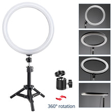 Load image into Gallery viewer, 26cm Mini Ring Lamp LED Selfie Ring Light Video Light Annular Lamp for Makeup Stuido Photography Youtube Live Show