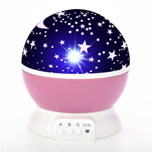 Load image into Gallery viewer, Children Bedroom LED Night Light Baby Lamp Decor Rotating Starry Projector Table Lamp