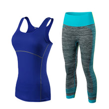 Load image into Gallery viewer, Yoga Set Sports Running Gym Training Set Clothing workout fitness women