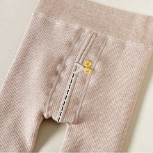 Load image into Gallery viewer, 0-13Y Autumn Winter Baby Girls Fleece Leggings Thick Warm Pants Children Knitted Skinny Trousers 3-15Years Toddler Kids Trousers
