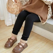 Load image into Gallery viewer, 0-13Y Autumn Winter Baby Girls Fleece Leggings Thick Warm Pants Children Knitted Skinny Trousers 3-15Years Toddler Kids Trousers
