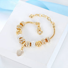 Load image into Gallery viewer, Platform  Light Gold Alloy Large-Hole Bead Bracelet Panjia Style Bracelet
