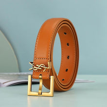Load image into Gallery viewer, Leather Letter Belts Smooth Buckle Women Belt All-match Ladies Casual Belts Women Fashion Simple Chic Belts

