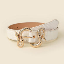 Load image into Gallery viewer, Beatit Women Fashion Waist Belt Snake Design Belt Thin Buckle Leather Waistband
