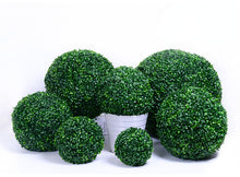 Load image into Gallery viewer, Artificial Milan Straw Ball Plant Hanging Ornament Desktop Plant Gardening Decoration Plastic Hanging Ball
