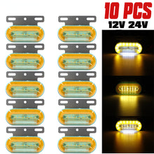 Load image into Gallery viewer, 10pcs 12V 24V 24 LED Car Side Marker Lights External Lights Signal Indicator Lamp Warning Tail Light 3 Modes Truck Trailer Lorry
