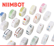 Load image into Gallery viewer, Niimbot D11 D110 Label  Maker Tape Sticker Replacement Transparent Colorful White Label Machine Print Paper Waterproof Tearproof
