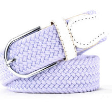 Load image into Gallery viewer, Fashion Tide   Women Casual Stretch Braided Belt Men Elastic Belt Simple Practical Canvas Belt
