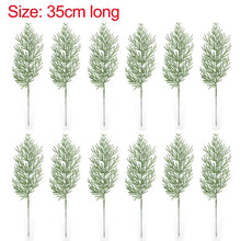 Load image into Gallery viewer, 1-10PCS Christmas Artificial Pine Needles Branch Xmas Tree Wreath Green Fake Plant For Home Decor Wedding Bouquet DIY Gifts Box

