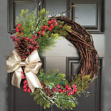 Load image into Gallery viewer, 3/5/10PCSChristmas Artificial Pine Needle Tree Branches Simulation Green Plants DIY Wreath Fake Pine Leaves New Year Party Decor
