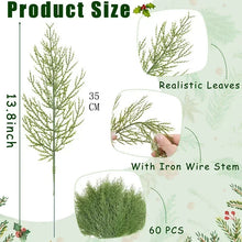 Load image into Gallery viewer, 5/10Pcs Pine Needle Branches Artificial Fake Plant Christmas Tree Sprig Garland Wreath Wedding Home Decorations DIY Bouquet Gift
