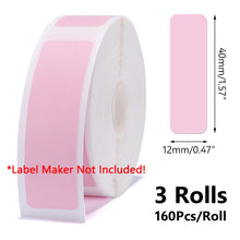 Load image into Gallery viewer, 1/3 Rolls For Niimbot D11 Label Sticker D110 D11 Label Paper Self-adhesive Labels Waterproof Labels For Niimbot D110 Printer

