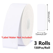 Load image into Gallery viewer, 1/3 Rolls For Niimbot D11 Label Sticker D110 D11 Label Paper Self-adhesive Labels Waterproof Labels For Niimbot D110 Printer
