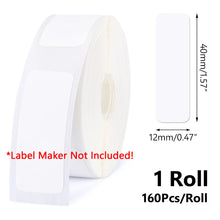 Load image into Gallery viewer, 1/3Rolls Niimbot D11 D110 Mini Label printer paper Printing Label Waterproof Anti-Oil Price Tape Scratch-Resistant Label Sticker

