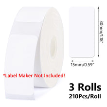 Load image into Gallery viewer, 1/3Rolls Niimbot D11 D110 Mini Label printer paper Printing Label Waterproof Anti-Oil Price Tape Scratch-Resistant Label Sticker

