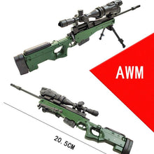 Load image into Gallery viewer, 1/6th Mini Jigsaw Puzzle AWM 1/6 AWM Sniper Rifle Plastic Assemble Gun Model Military Building for 12 Inch Action Figure Display

